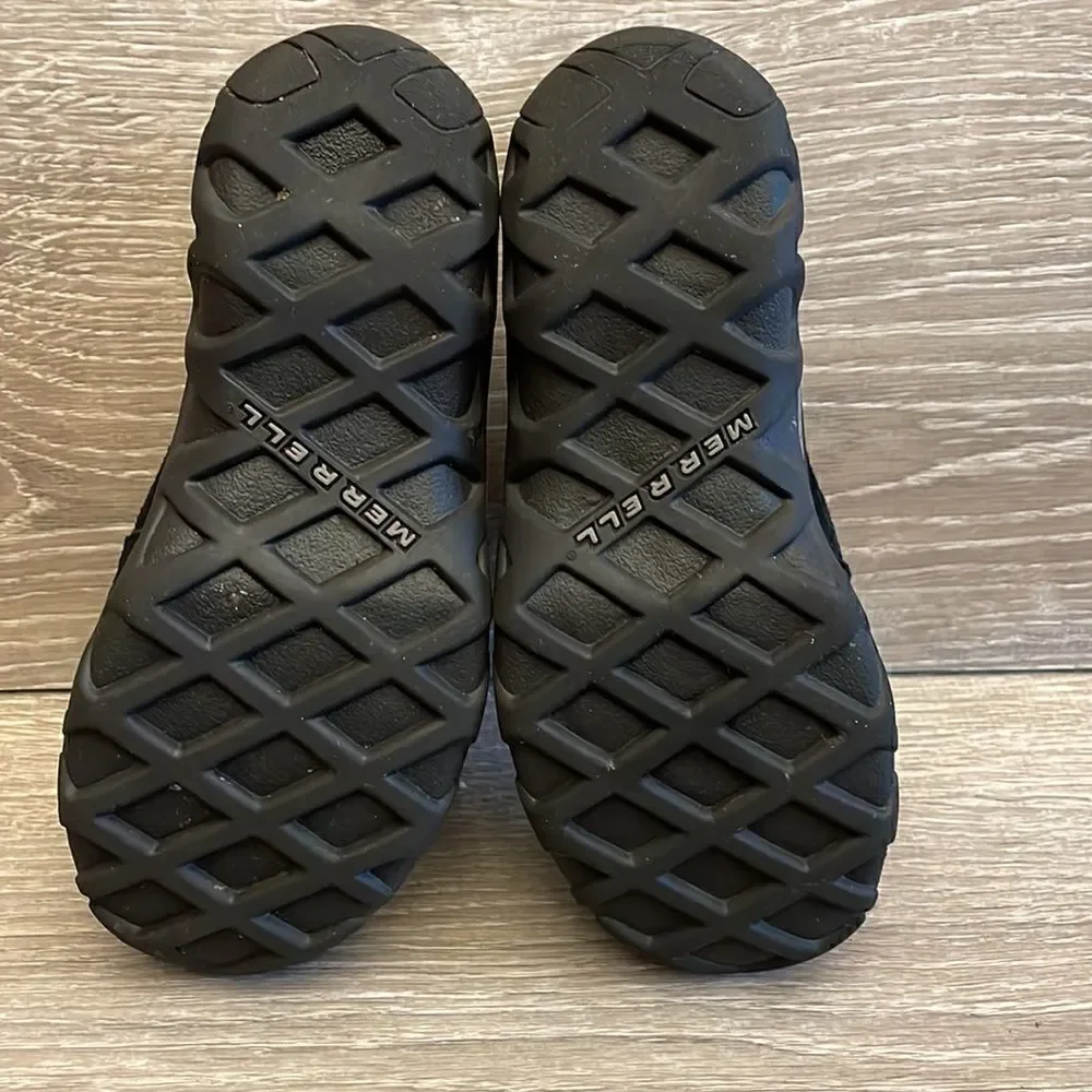 Merrell Jungle Moc Little Boys Size 12.5 Black Suede Slip On Shoe